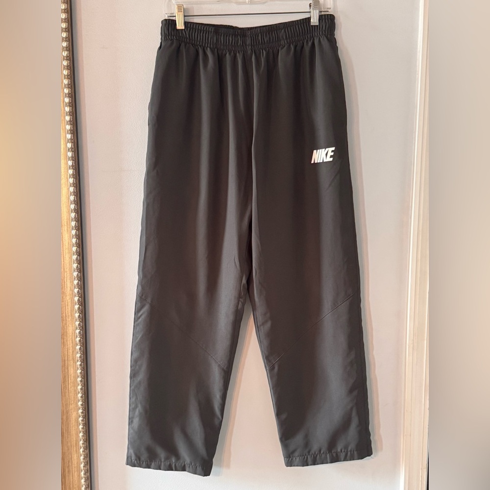 Nike Black Track Pants with White Logo